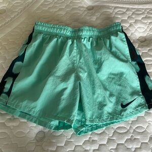 Mint green nike shorts